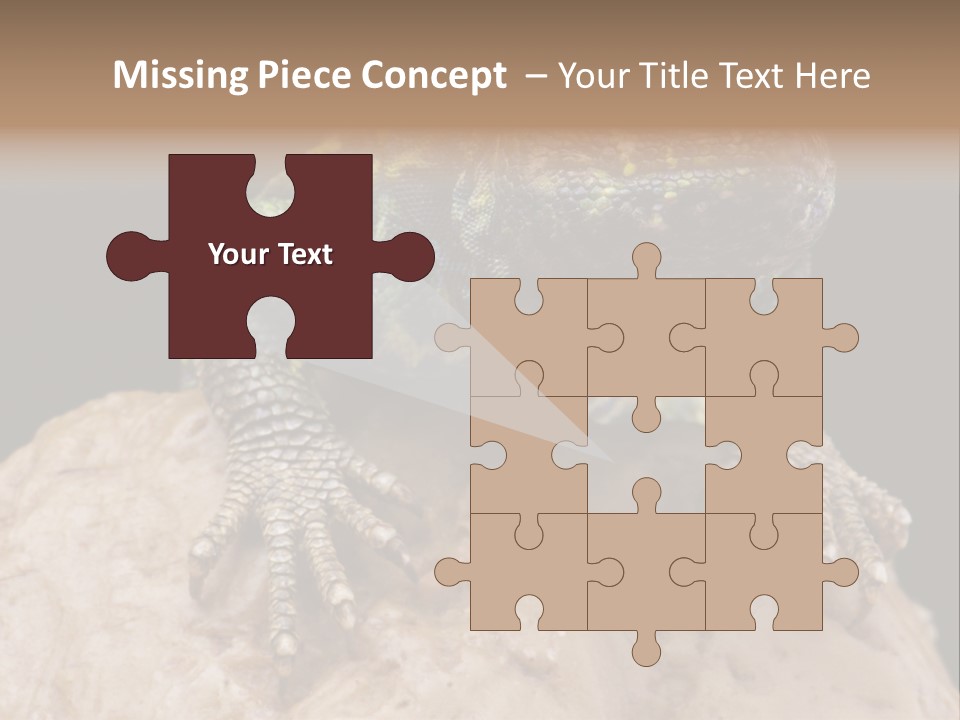 Lizard Threatened Green PowerPoint Template