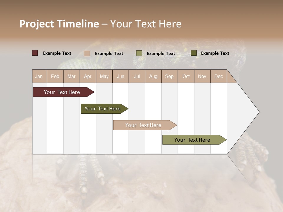 Lizard Threatened Green PowerPoint Template