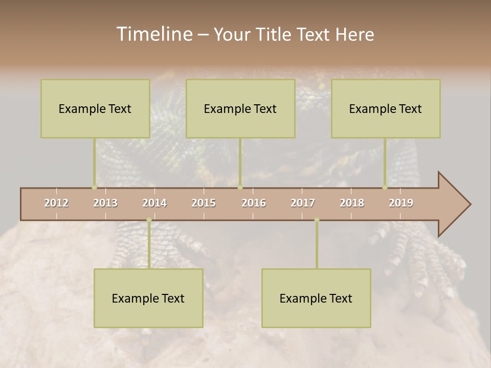 Lizard Threatened Green PowerPoint Template