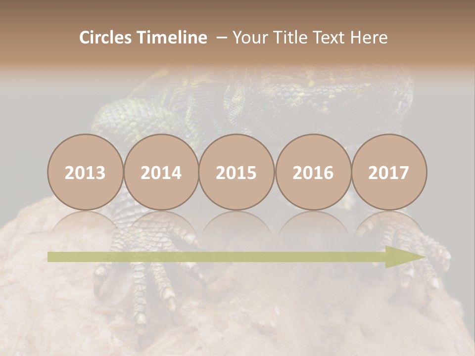 Lizard Threatened Green PowerPoint Template