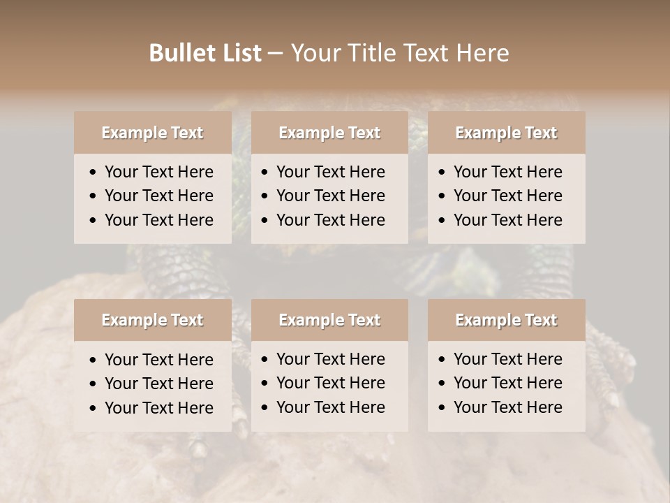 Lizard Threatened Green PowerPoint Template