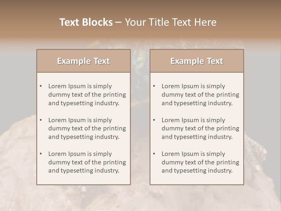 Lizard Threatened Green PowerPoint Template