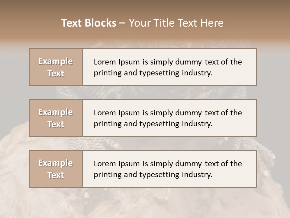 Lizard Threatened Green PowerPoint Template