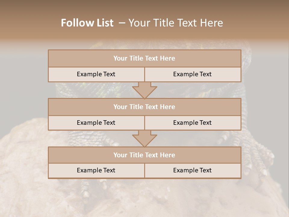 Lizard Threatened Green PowerPoint Template