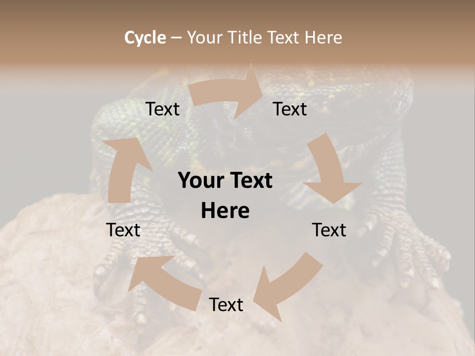 Lizard Threatened Green PowerPoint Template