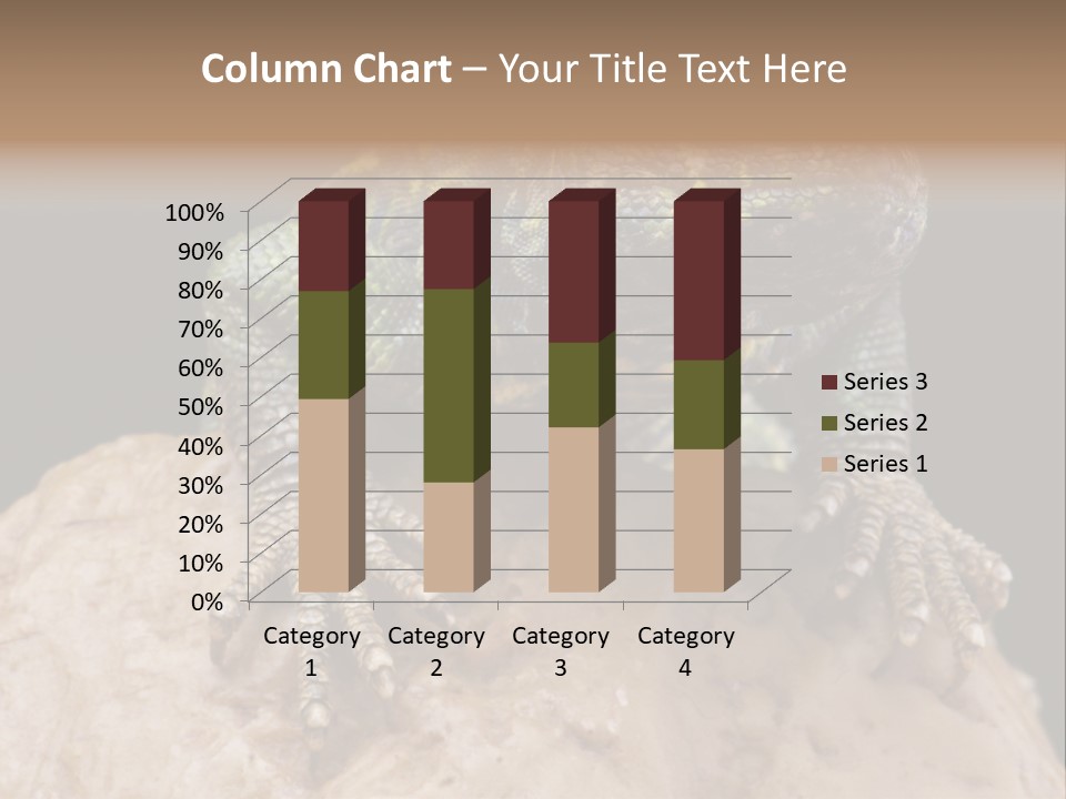 Lizard Threatened Green PowerPoint Template