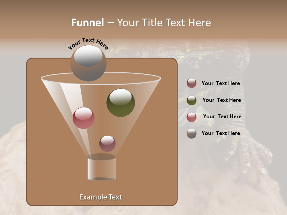 Lizard Threatened Green PowerPoint Template