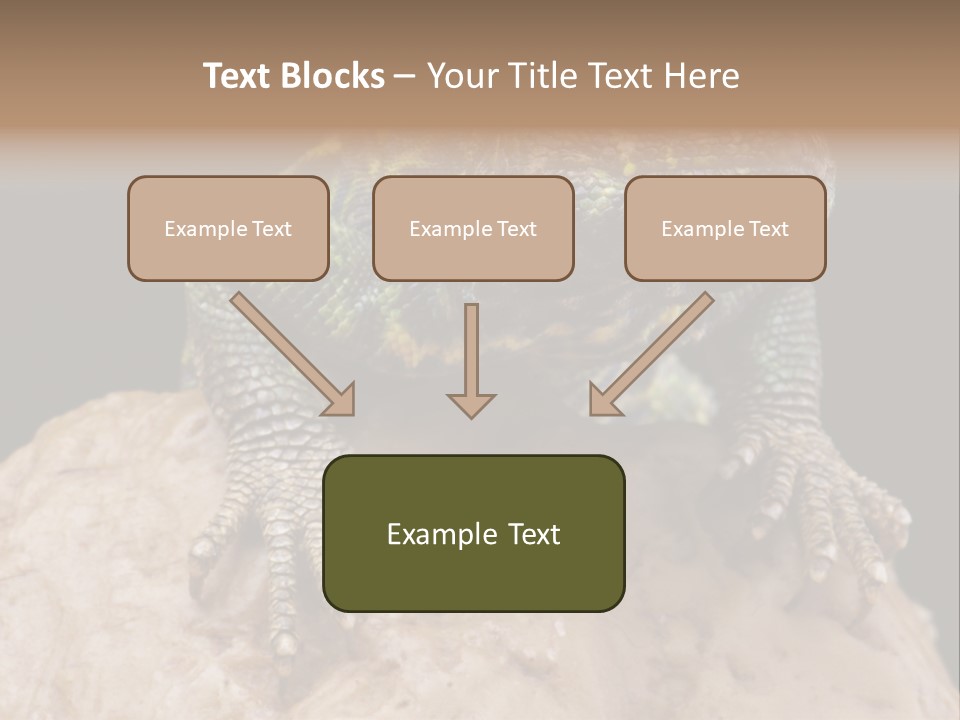 Lizard Threatened Green PowerPoint Template