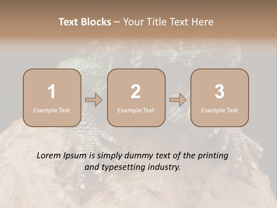 Lizard Threatened Green PowerPoint Template