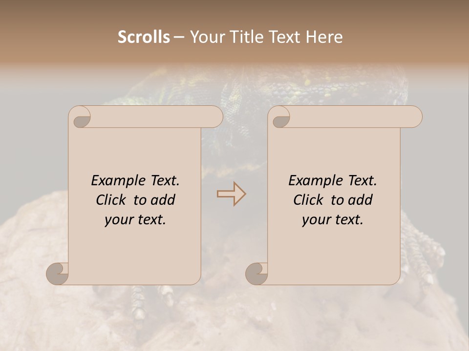 Lizard Threatened Green PowerPoint Template