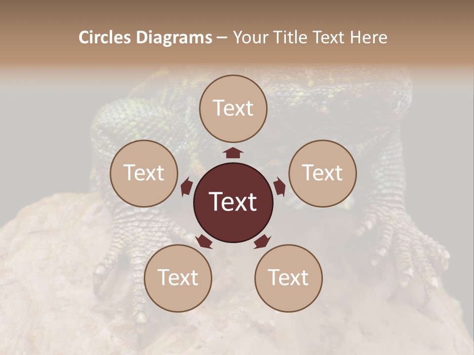 Lizard Threatened Green PowerPoint Template