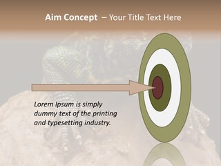 Lizard Threatened Green PowerPoint Template