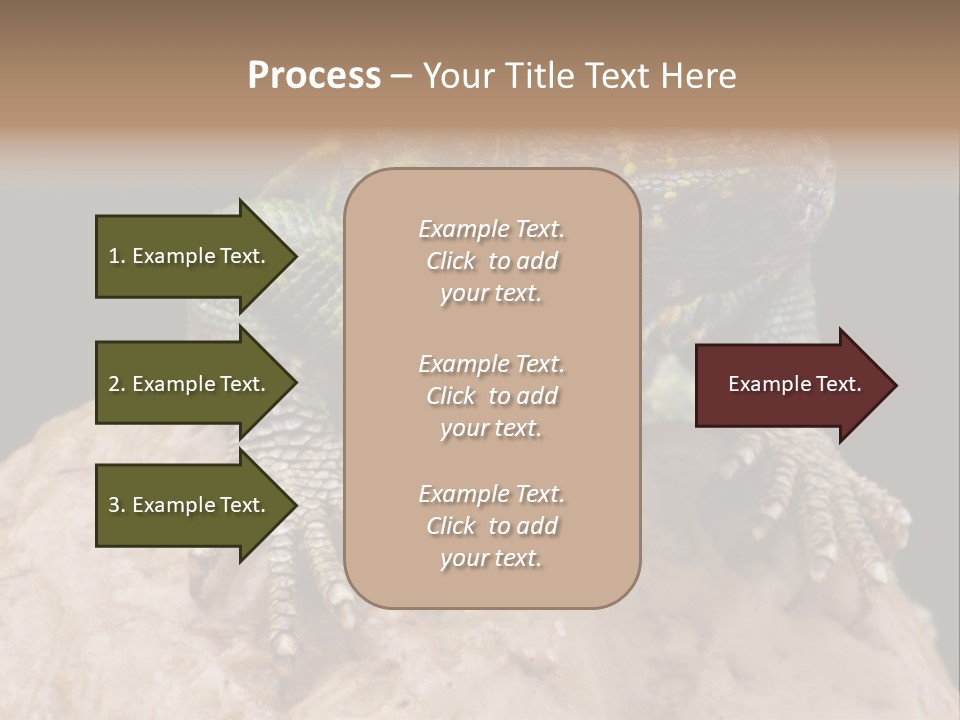 Lizard Threatened Green PowerPoint Template