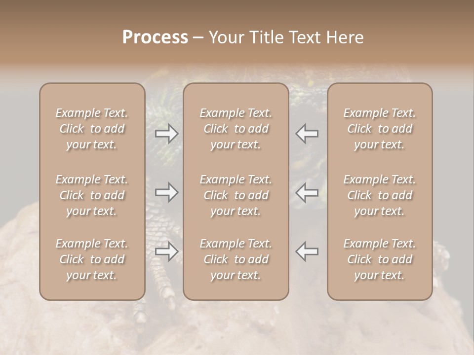 Lizard Threatened Green PowerPoint Template