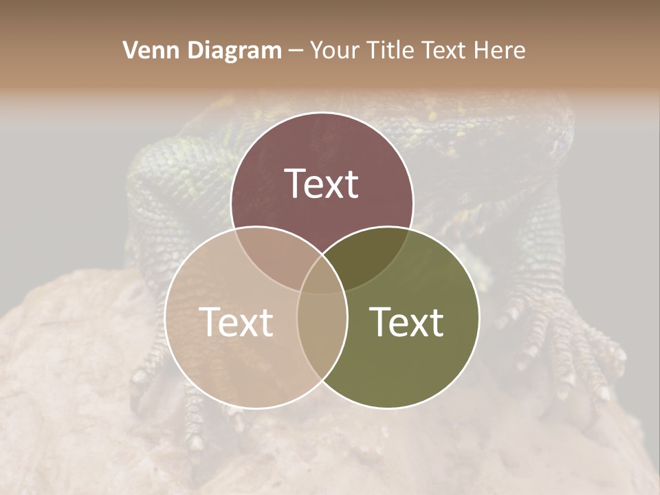 Lizard Threatened Green PowerPoint Template