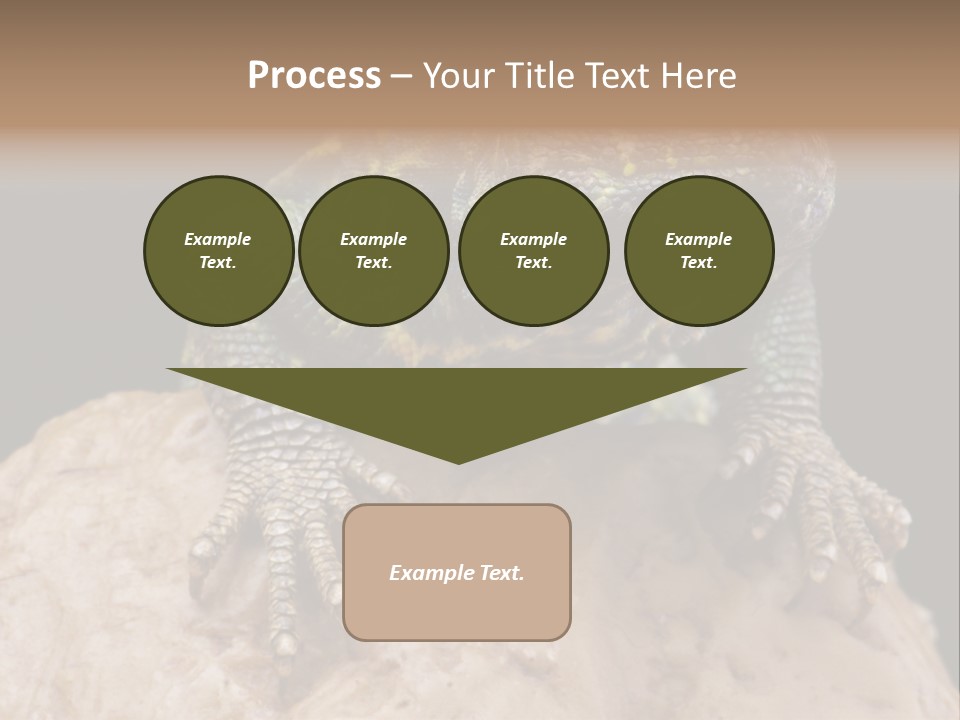 Lizard Threatened Green PowerPoint Template