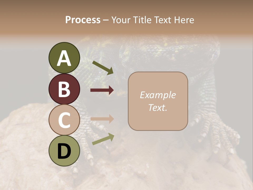 Lizard Threatened Green PowerPoint Template