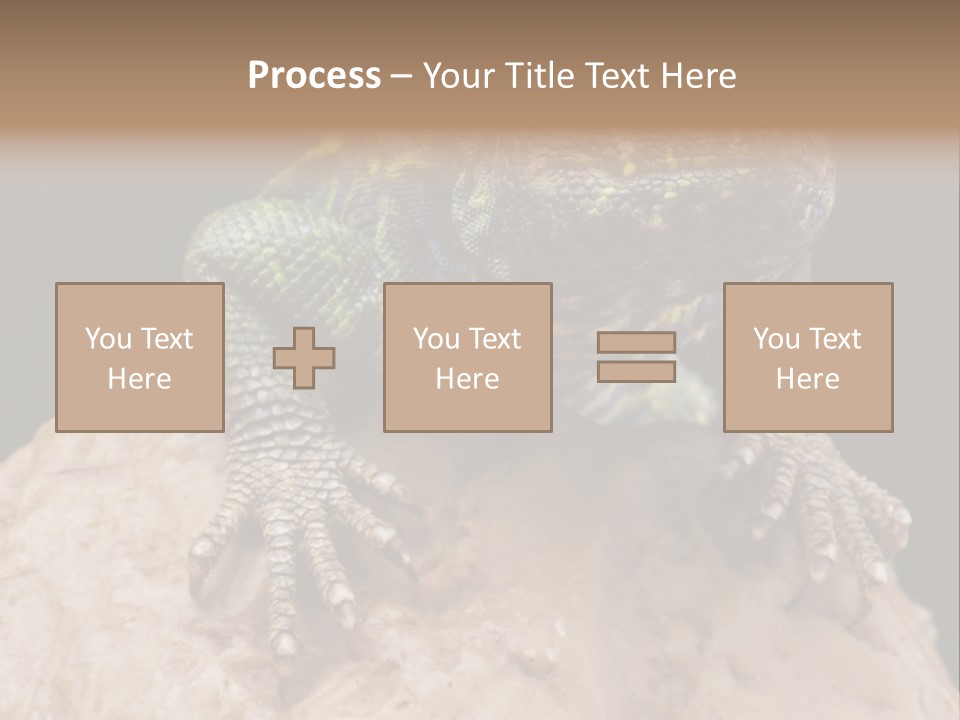Lizard Threatened Green PowerPoint Template