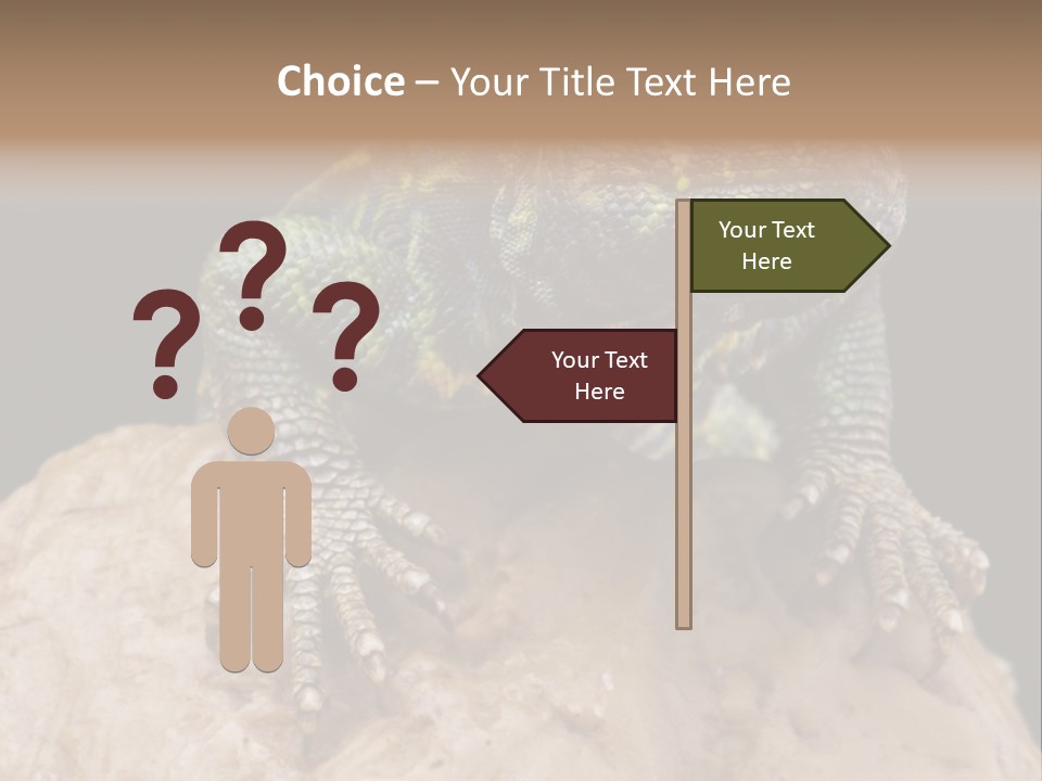 Lizard Threatened Green PowerPoint Template