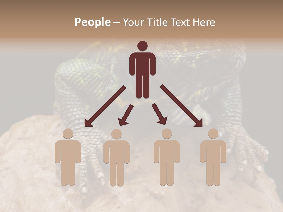 Lizard Threatened Green PowerPoint Template