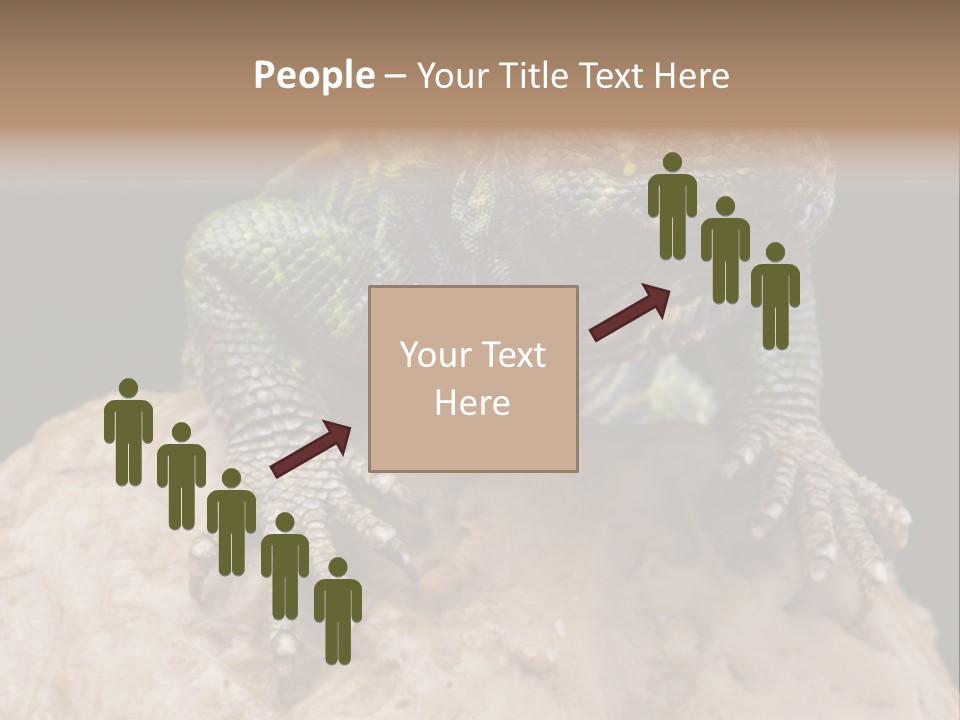 Lizard Threatened Green PowerPoint Template