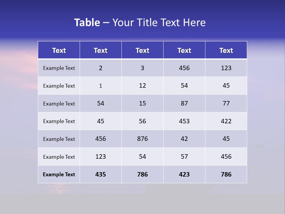 Ocean Travel Outdoors PowerPoint Template