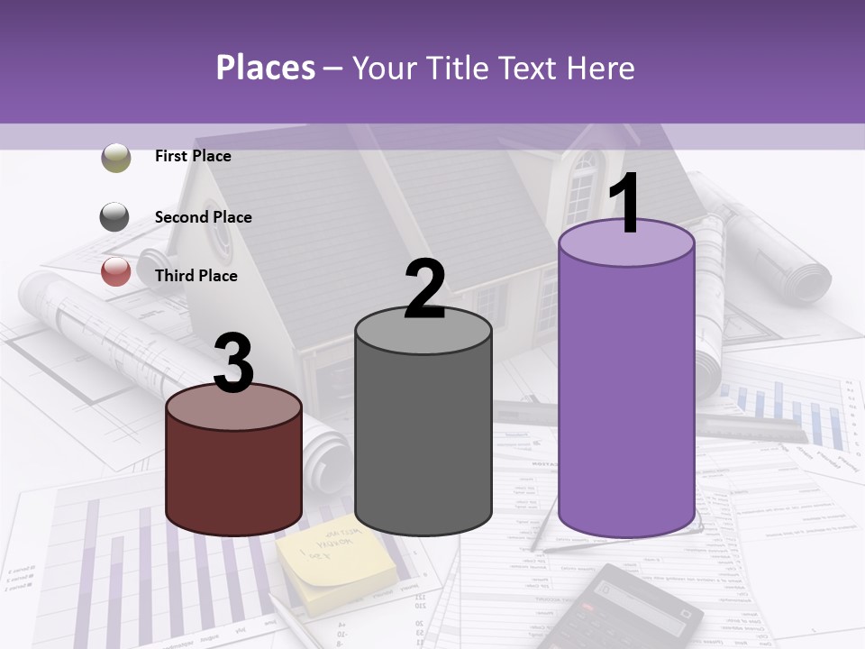 Graphic Purchase Home Finances PowerPoint Template