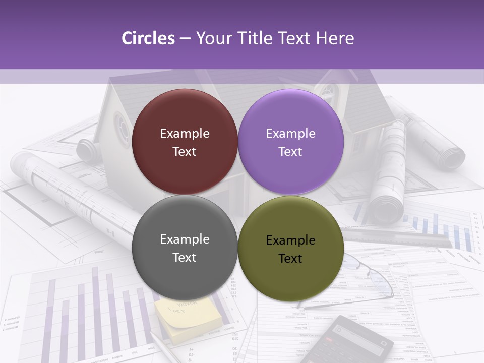 Graphic Purchase Home Finances PowerPoint Template