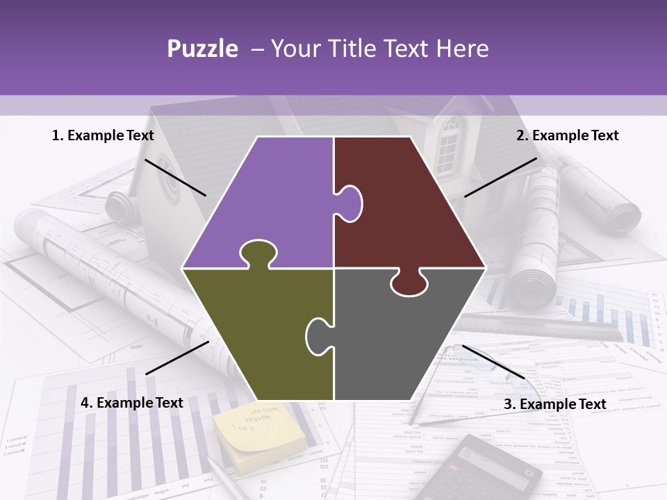 Graphic Purchase Home Finances PowerPoint Template