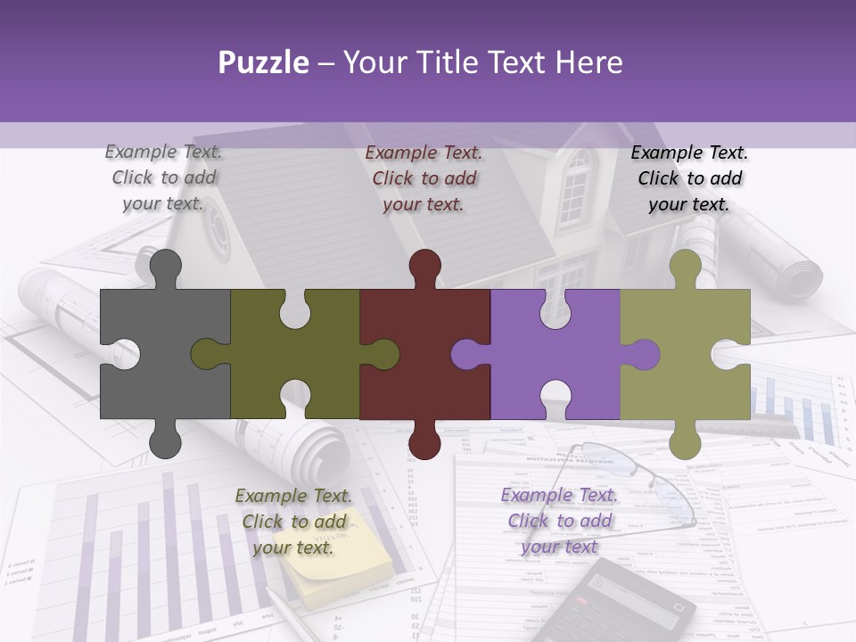 Graphic Purchase Home Finances PowerPoint Template