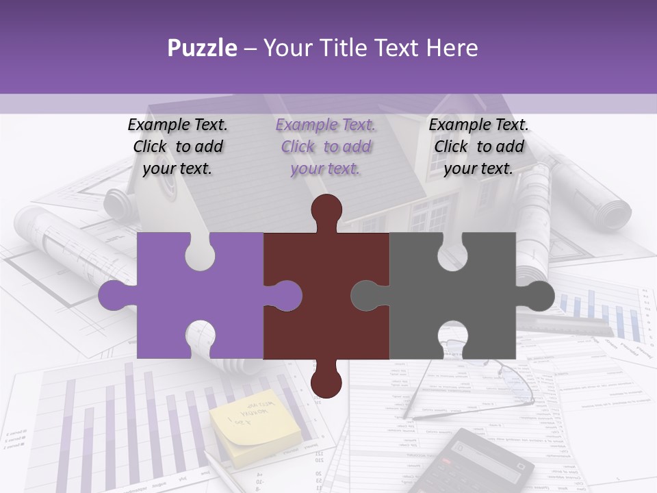 Graphic Purchase Home Finances PowerPoint Template