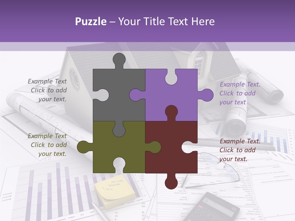 Graphic Purchase Home Finances PowerPoint Template