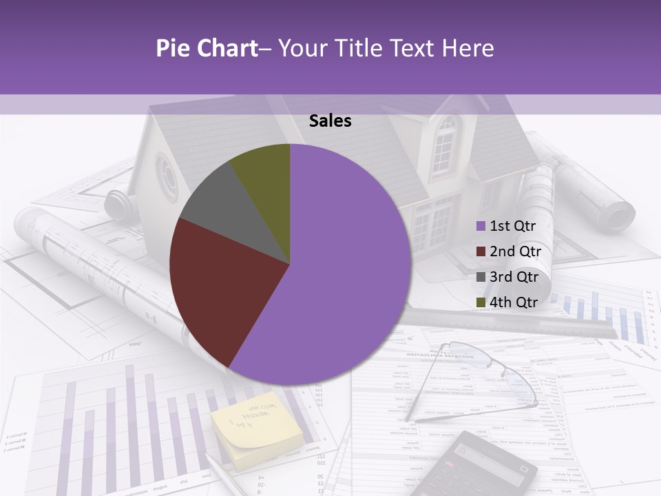 Graphic Purchase Home Finances PowerPoint Template