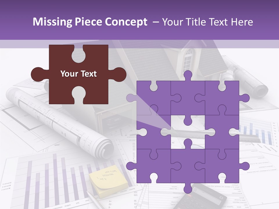 Graphic Purchase Home Finances PowerPoint Template