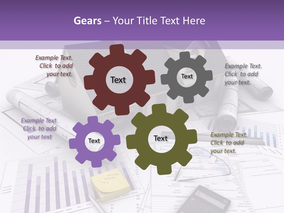 Graphic Purchase Home Finances PowerPoint Template