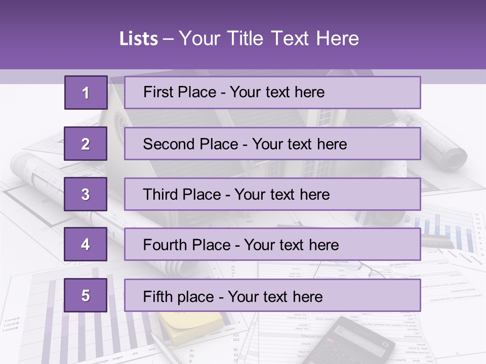 Graphic Purchase Home Finances PowerPoint Template