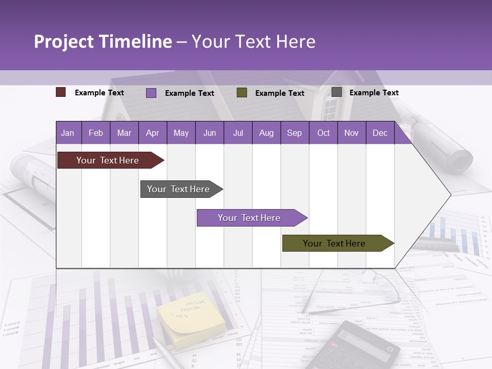 Graphic Purchase Home Finances PowerPoint Template