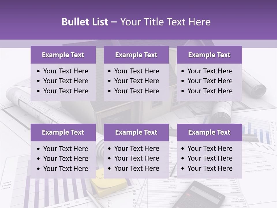 Graphic Purchase Home Finances PowerPoint Template