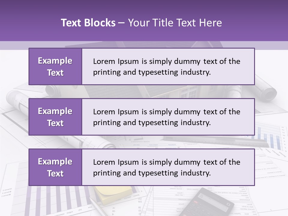 Graphic Purchase Home Finances PowerPoint Template