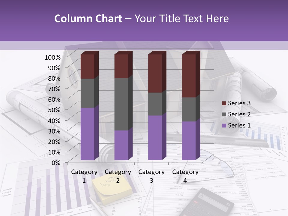 Graphic Purchase Home Finances PowerPoint Template