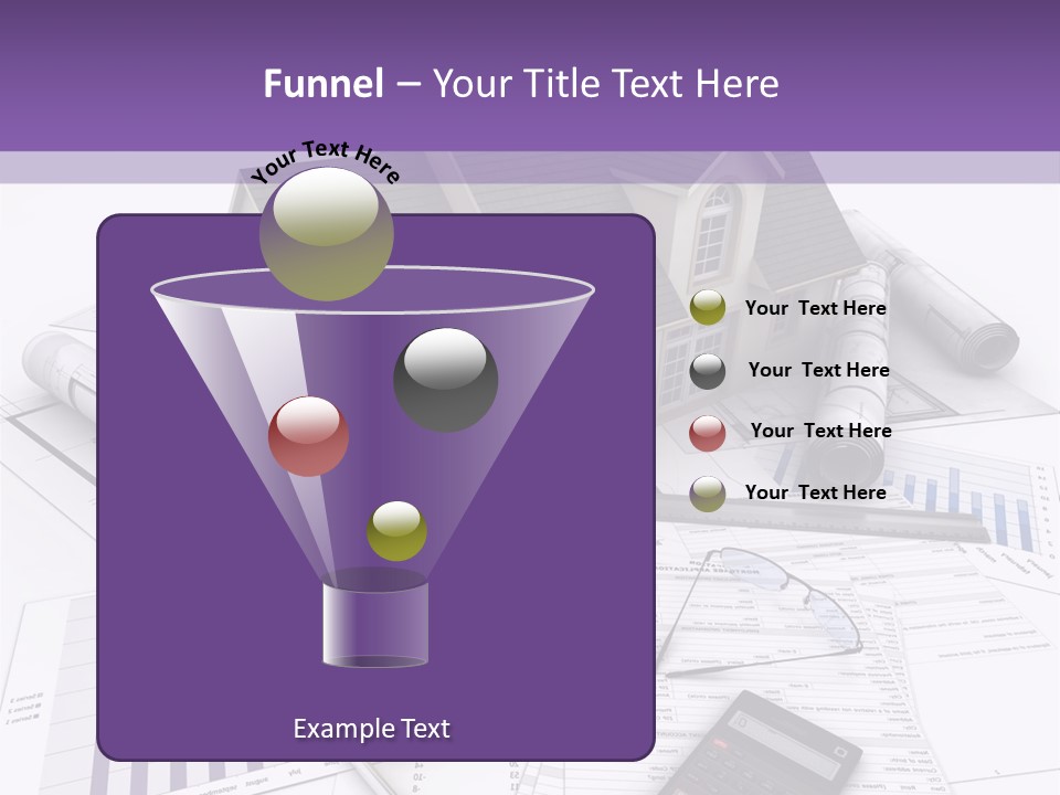 Graphic Purchase Home Finances PowerPoint Template