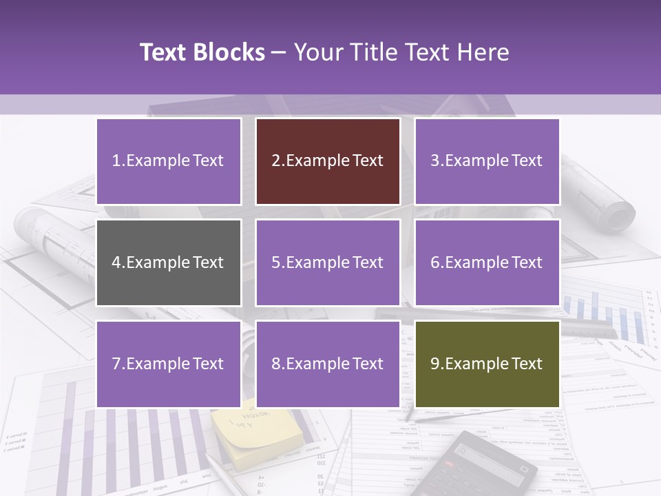 Graphic Purchase Home Finances PowerPoint Template