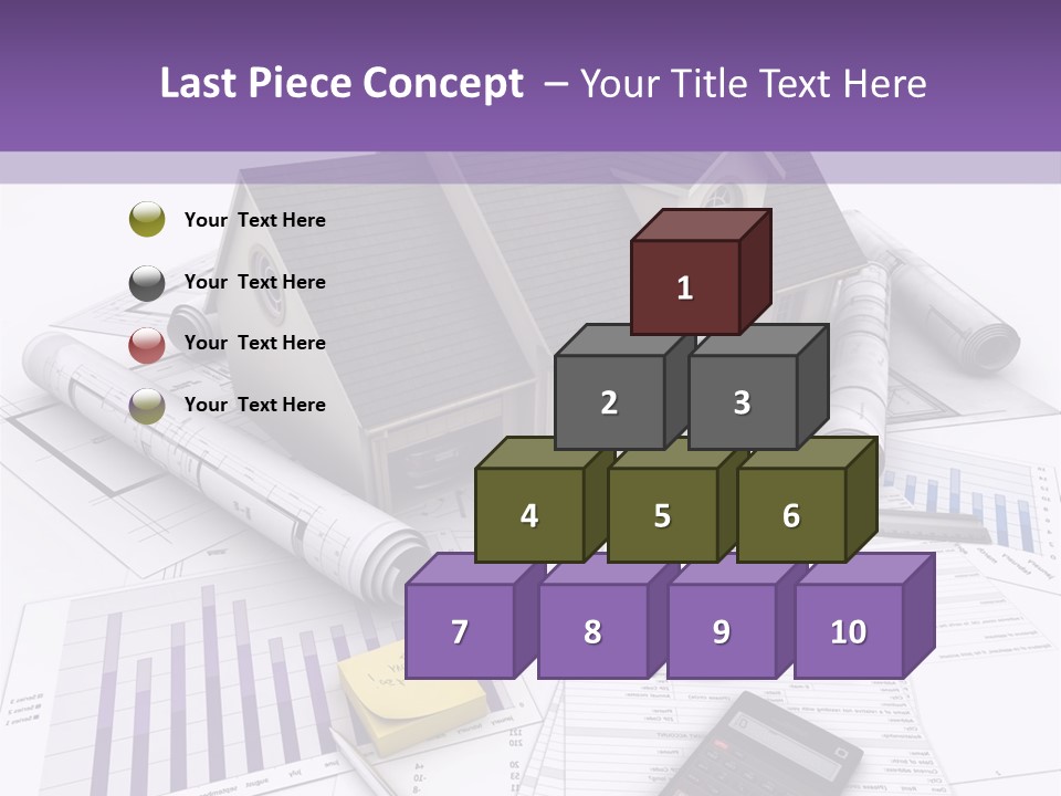 Graphic Purchase Home Finances PowerPoint Template