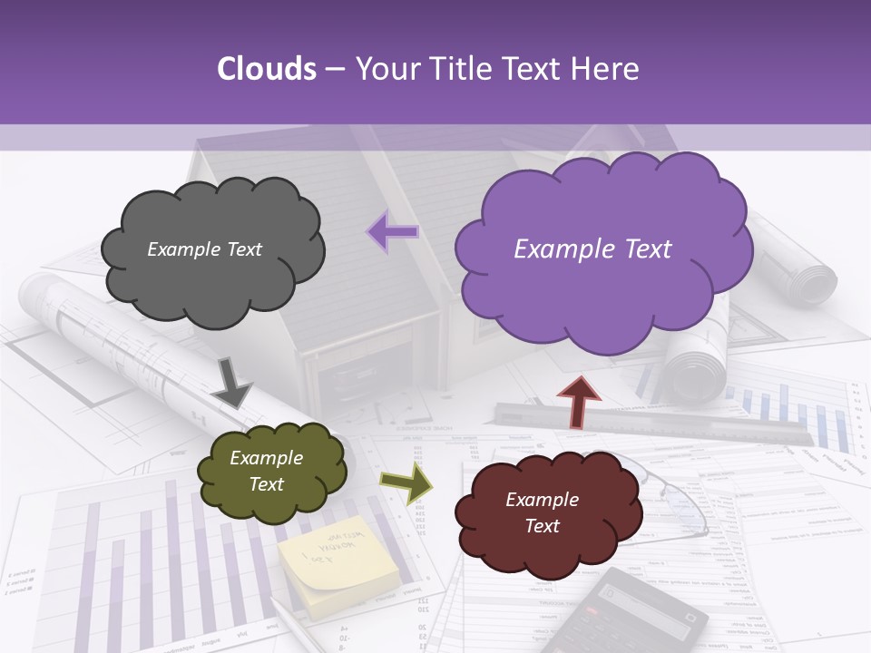 Graphic Purchase Home Finances PowerPoint Template