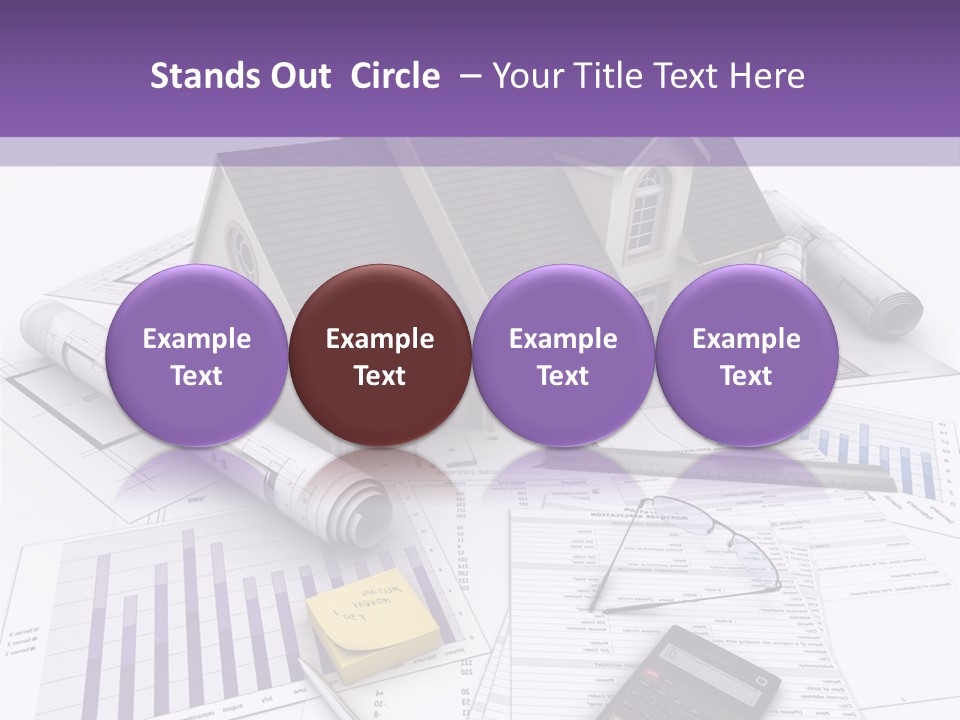 Graphic Purchase Home Finances PowerPoint Template