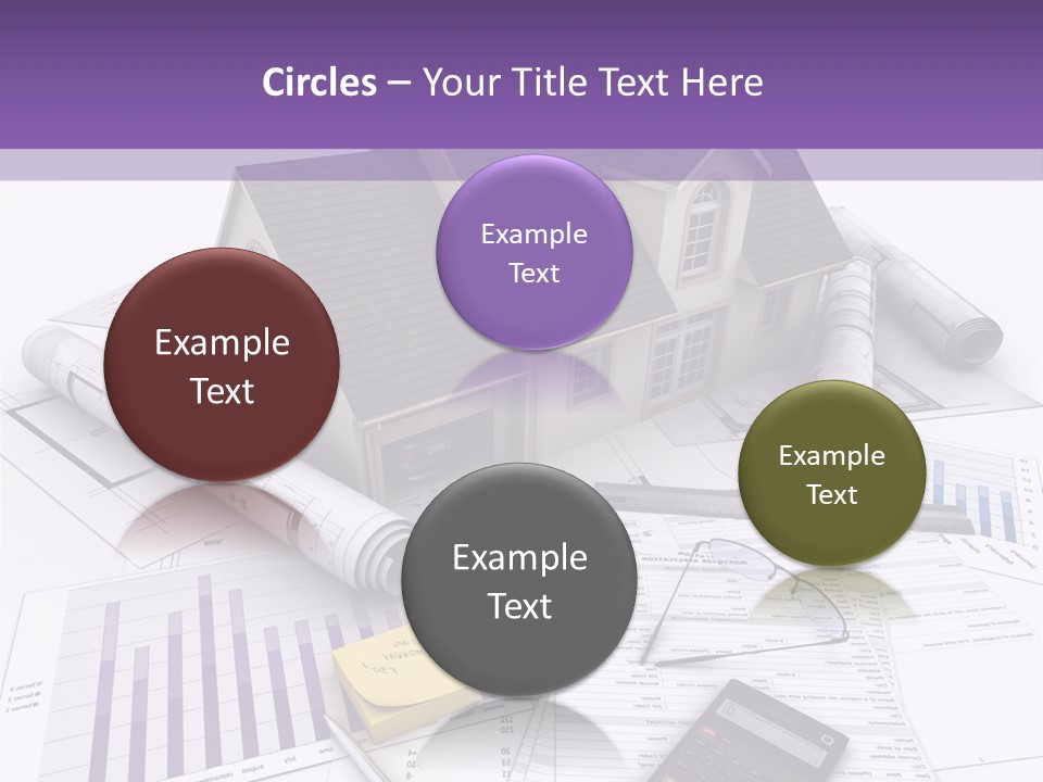 Graphic Purchase Home Finances PowerPoint Template