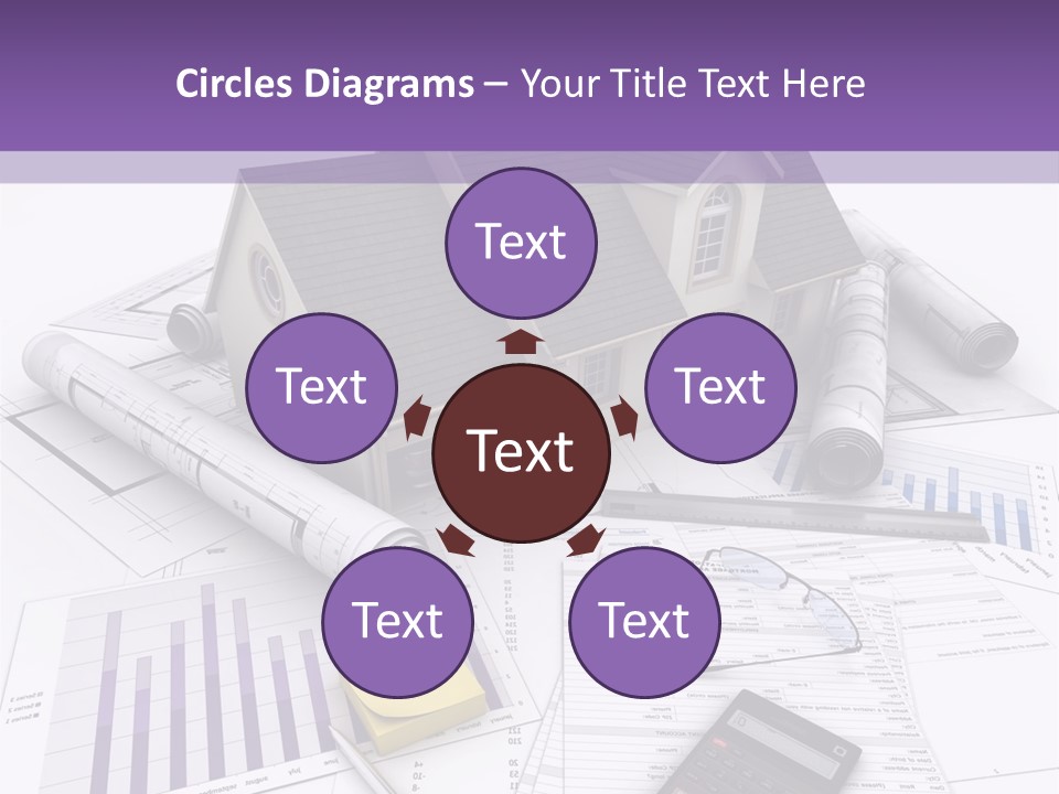 Graphic Purchase Home Finances PowerPoint Template