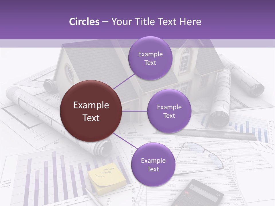 Graphic Purchase Home Finances PowerPoint Template