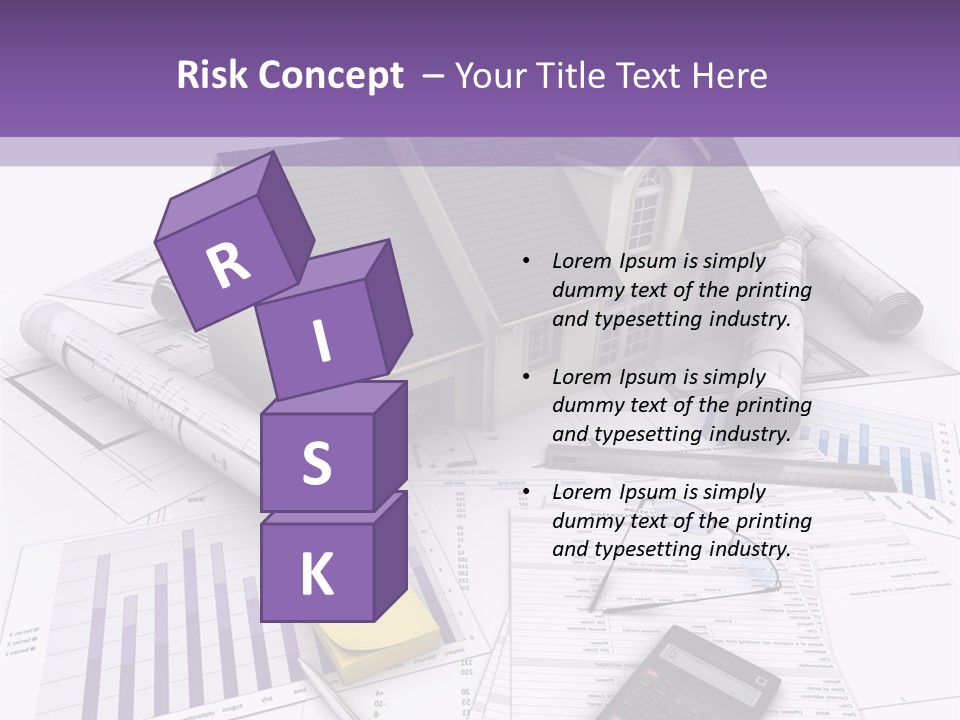 Graphic Purchase Home Finances PowerPoint Template