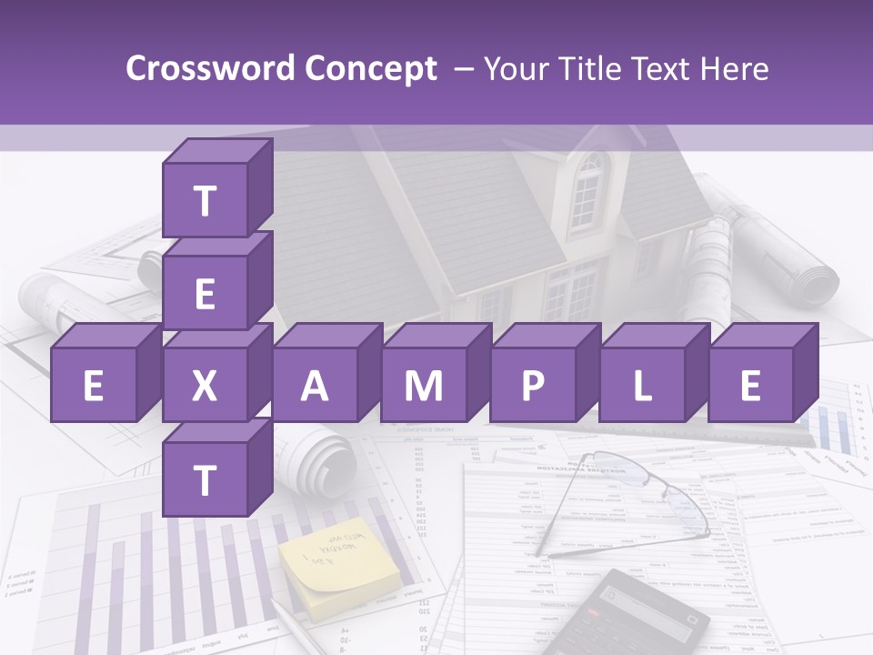 Graphic Purchase Home Finances PowerPoint Template